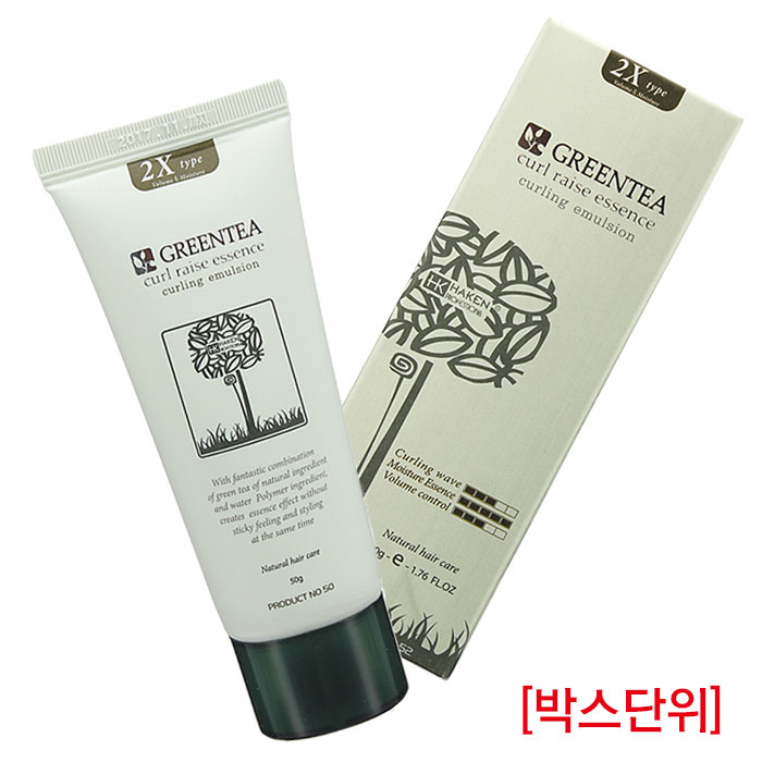 [가인] 하켄 그린티 컬 라이즈 에센스 투엑스 타입 50g 웨이브용/생머리용 (박스단위)