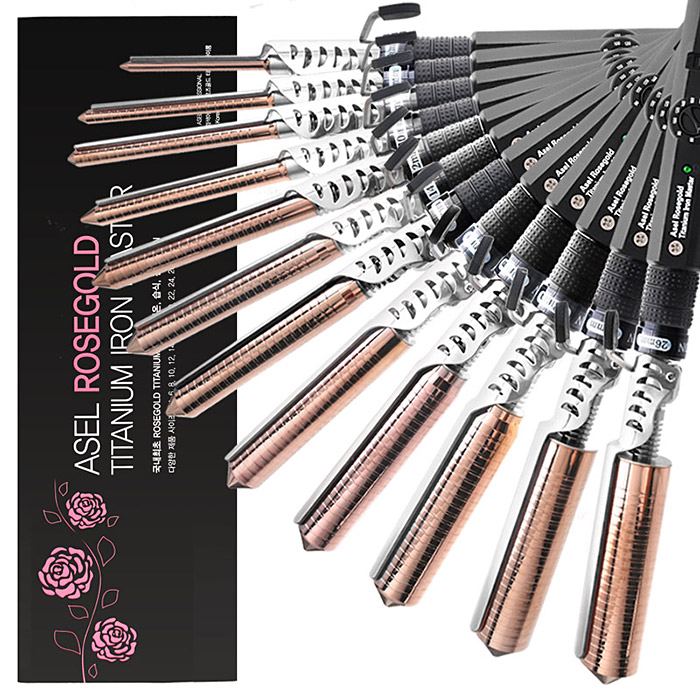 헤어2000,[ASEL] 아셀 로즈골드 티타늄 원권 아이롱 마스터(최고급) 22mm
