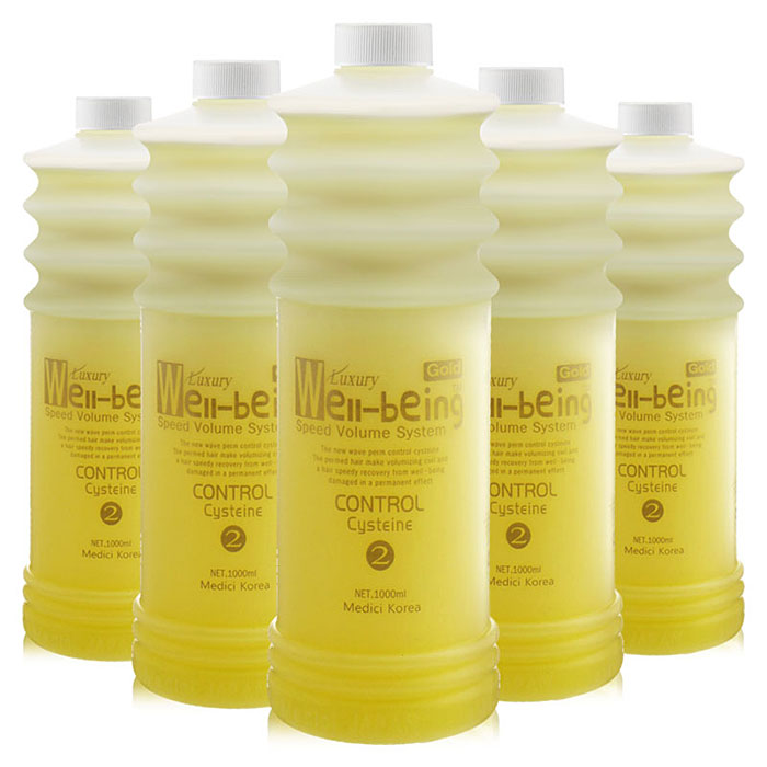 [메디치] 럭셔리 웰빙 스피드 골드 볼륨펌 중화제 1000ml (과수/과산화수소)˚